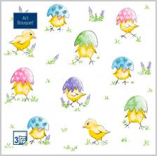 Бумажные полотенца Art Bouquet Салфетки бумажные игра в прятки 33х33 3сл 20л