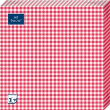 Бумажные полотенца Art Bouquet Салфетки бумажные скатерть красная 33х33 3сл 20шт