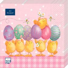 Бумажные полотенца Art Bouquet Салфетки бумажные жонглеры 33х33 3сл 20л