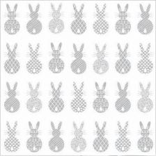 Бумажные полотенца Art Bouquet Салфетки Кролики пасхальные 3 слоя 20 шт 33х33 см