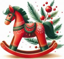 Бумажные полотенца Bulgaree Green Салфетки 3-х слойные 33х33 см, символ года 2026, 20 шт