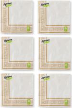 Бумажные полотенца Bulgaree Green Салфетки бумажные, греческая рамка, золото, 33х33 см, 3 слоя, 20 шт, 2 уп