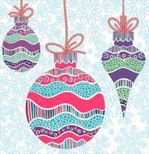 Бумажные полотенца Bulgaree Green Салфетки бумажные Новогодние игрушки 3 слоя 33Х33 см