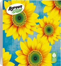 Бумажные полотенца Bulgaree Green Салфетки бумажные Подсолнухи трехслойные 33х33 см 20 шт