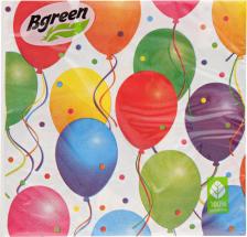 Бумажные полотенца Bulgaree Green Салфетки бумажные Праздник трехслойные 33х33 см 20 шт