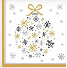 Бумажные полотенца Bulgaree Green Салфетки бумажные Украшение Нового года 3 слоя 33 х 33 см 20 шт