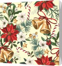 Бумажные полотенца Bulgaree Green Салфетки трехслойные "Рождество 2024" 33*33 см, 3 слоя, 20 шт