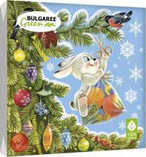 Бумажные полотенца Bulgaree Green Салфетки Зима в подарках трехслойные 33x33 см 20 шт