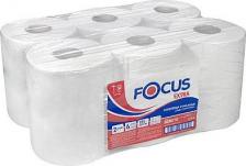 Бумажные полотенца Focus Полотенце бумажное 2-сл 150 м в рулоне, Н200хD170 мм EXTRA QUICK белое HAYAT, 6 рулонов