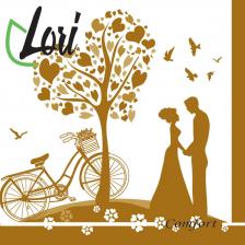 Бумажные полотенца LORI Салфетки Comfort бумажные Пара 2х-слойные 33х33 см, 16 шт