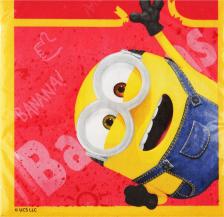 Бумажные полотенца ND Play Салфетки бумажные Minions 2 3D дизайн трехслойные-2 33х33 см 20 шт