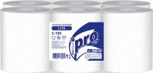 Бумажные полотенца Protissue Полотенца бумажные для диспенсера с центральной вытяжкой 1-слойные 6 рулонов по 275 метров