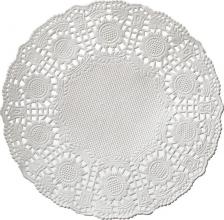 Бумажные полотенца Vitto Салфетки бумажные однослойные белые ажурные с тиснением 10 x 10 см 100 шт