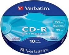 CD-R диск Verbatim 700Mb 52x bulk (10шт) (43725