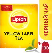 Чай Lipton Чай Yellow Label черный 100 пакетиков