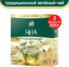 Чай Принцесса Ява Чай, зеленый, 100 пакетиков с ярлычками по 2 г, 0880-18