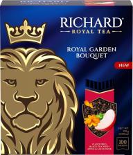 Чай Richard Чай черный Royal Garden Bouquet 100 пакетиков (яблоко, мята)
