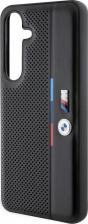 Чехол BMW Чехол для Galaxy S24 из экокожи Metal logo Hard Black