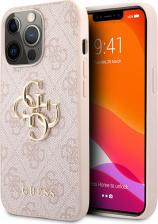 Чехол CG Mobile Чехол Guess PU 4G Big metal logo Hard для iPhone 13 Pro Max Розовый