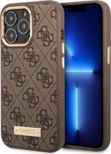 Чехол CG Mobile Чехол Guess PU 4G Plate metal logo Hard для iPhone 13 Pro Max, цвет Коричневый