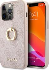 Чехол CG Mobile Чехол Guess PU 4G + Ring Hard для iPhone 13 Pro, Розовый
