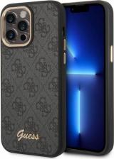 Чехол CG Mobile Чехол Guess PU 4G Script metal logo Hard для iPhone 14 Pro, Черный