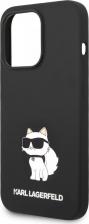 Чехол CG Mobile Чехол Karl Lagerfeld Liquid silicone NFT Choupette Hard для iPhone 14 Pro Max, цвет Черный