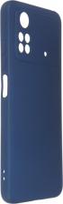 Чехол DF Чехол для Poco M4 Pro (4G) с микрофиброй Silicone Blue poOriginal-06
