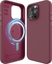 Чехол Elago Чехол для iPhone 15 Pro силиконовый Liquid silicone с MagSafe, бордовый
