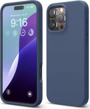 Чехол Elago Чехол для iPhone 16 Pro Max силиконовый Liquid silicone с Soft touch, темно-синий