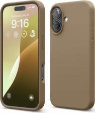 Чехол Elago Чехол для iPhone 16 силиконовый Liquid silicone с Soft touch, коричневый