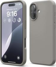 Чехол Elago Чехол для iPhone 16 силиконовый Liquid silicone с Soft touch, серый