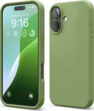 Чехол Elago Чехол для iPhone 16 силиконовый Liquid silicone с Soft touch, темно-зеленый