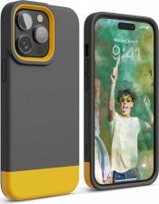 Чехол Elago Чехол GLIDE для iPhone 14 Pro Max тёмно-серый/жёлтый
