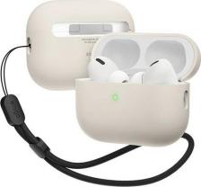 Чехол Elago Чехол Liquid case with Round strap для AirPods Pro 2 (2022), бежевый