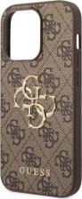 Чехол Guess Чехол для iPhone 15 Pro Max из экокожи 4G Big metal logo, коричневый