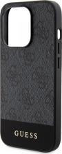 Чехол Guess Чехол для iPhone 15 Pro Max со вставкой из экокожи и принтом 4G, серый