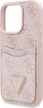 Чехол Guess Чехол для iPhone 16 Pro из экокожи с кардслотом, розовый