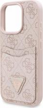 Чехол Guess Чехол для iPhone 16 Pro Max из экокожи с кардслотом, розовый