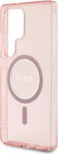 Чехол Guess Чехол Glitter Circle MagSafe для Galaxy S25 Ultra розовый