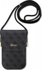 Чехол Guess для смартфонов сумка Wallet Phone Bag 4G Script metal logo with Cord Black