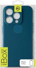 Чехол iBox Premium Чехол для APPLE iPhone 15 Pro с защитой камеры и подложкой Silicone Blue УТ000037383