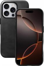 Чехол iCarer Кожаный чехол с Magsafe Oil Wax для iPhone 16 Pro Max, черный