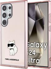 Чехол Karl Lagerfeld Чехол для Galaxy S24 Ultra NFT Choupette Hard Translucent Pink