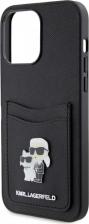 Чехол Karl Lagerfeld Чехол для iPhone 15 Pro Max из экокожи с картхолдером, черный