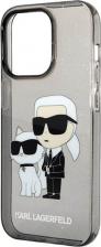 Чехол Karl Lagerfeld Чехол для iPhone 15 Pro Max PC/TPU NFT Choupette прозрачно-чёрный