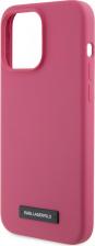 Чехол Karl Lagerfeld Чехол для iPhone 15 Pro Max с MagSafe Metal plate logo Hard Fuchsia