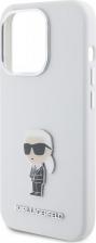 Чехол Karl Lagerfeld Чехол для iPhone 15 Pro с металлическим значком NFT Karl Ikonik, белый