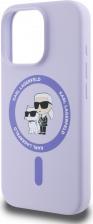 Чехол Karl Lagerfeld Чехол для iPhone 16 Pro Liquid Silicone с функцией MagSafe, фиолетовый