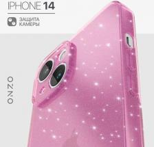 Чехол Onzo Чехол "CHIC" для Apple iPhone 14, розовый прозрачный